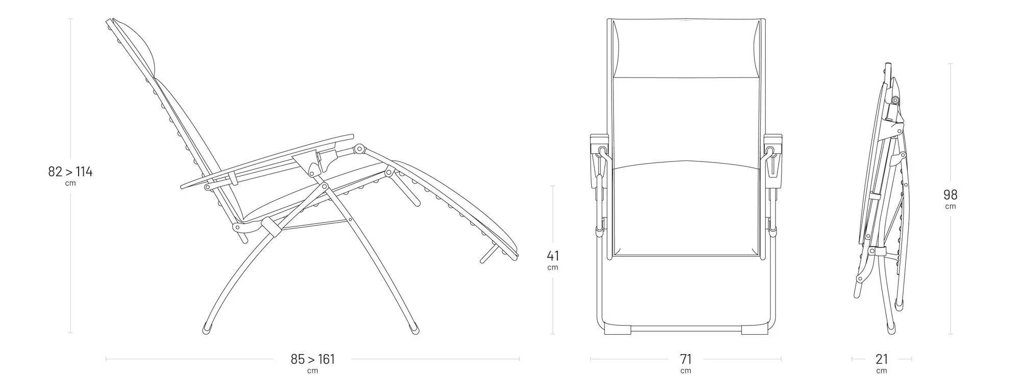 Leżak Lafuma, fotel Lafuma relaks