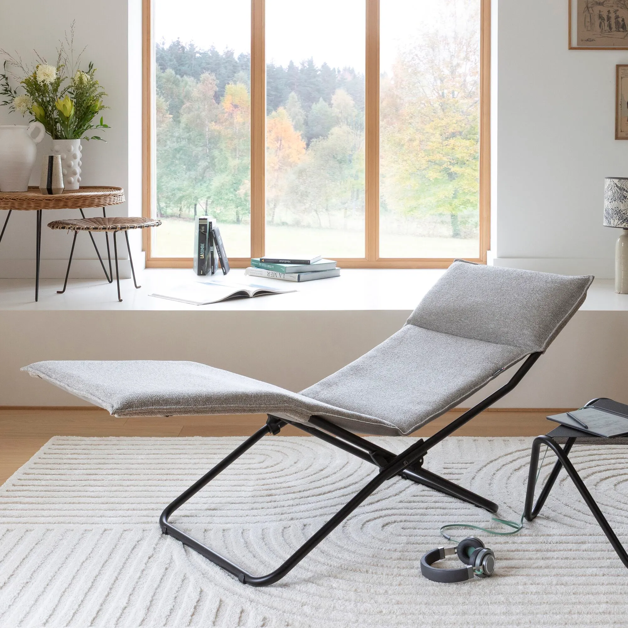 Leżanka Lafuma Transalounge Niksen Creme LFM5397-A004 Lafuma_Mobilier_lezak_Transalounge