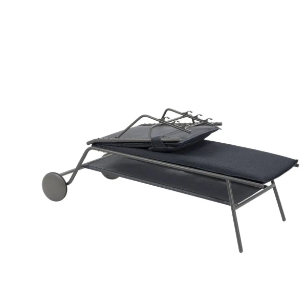 Leżak MIAMI II High BeComfort® Dark Grey LFM5174-8902