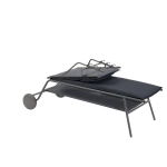 Leżak MIAMI II High BeComfort® Dark Grey LFM5174-8902