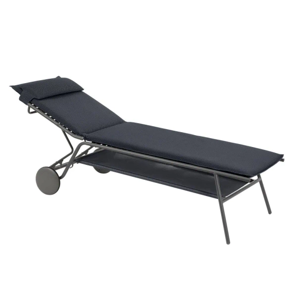 Leżak MIAMI II High BeComfort® Dark Grey LFM5174-8902