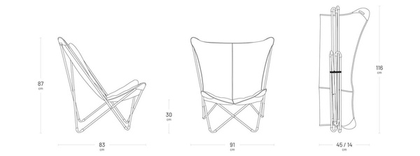 Fotel Lafuma SPHINX Sunbrella® Ebene LFM2859-3713 ostatnia 1szt.