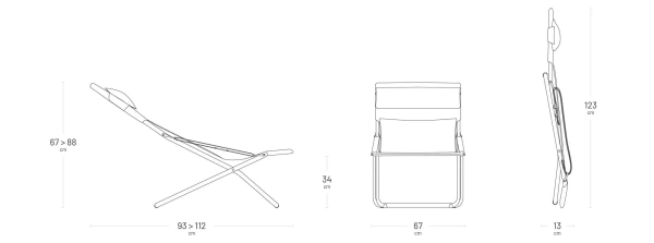 Leżak Lafuma TRANSABED Batyline® Seigle II LFM2863-9868