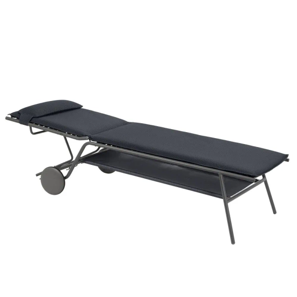 Leżak MIAMI II High BeComfort® Dark Grey LFM5174-8902