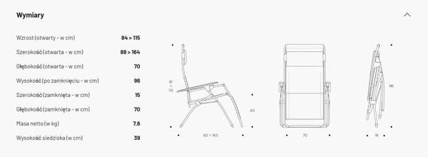 Leżak Lafuma Futura Velio® NEO Eva LFM3138-9533